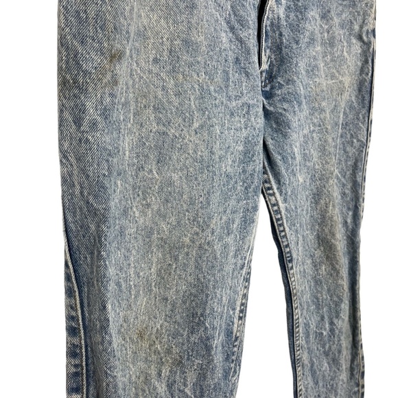 LEVI'S Stone Wash Vintage Brown Leather Tab Made in USA Men's Blue Jeans 38x30 - Picture 9 of 16